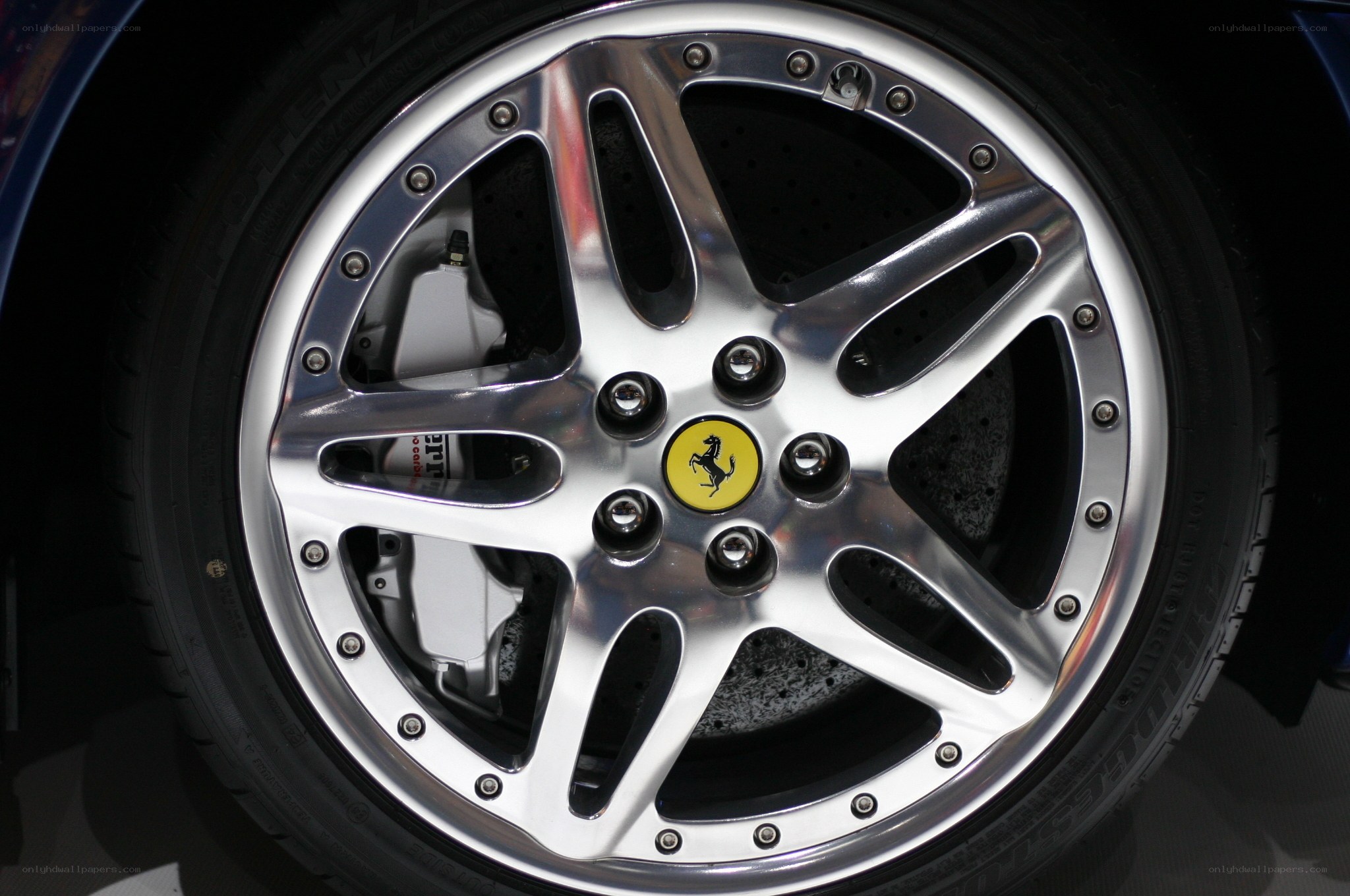 Ferrari wheel close-up