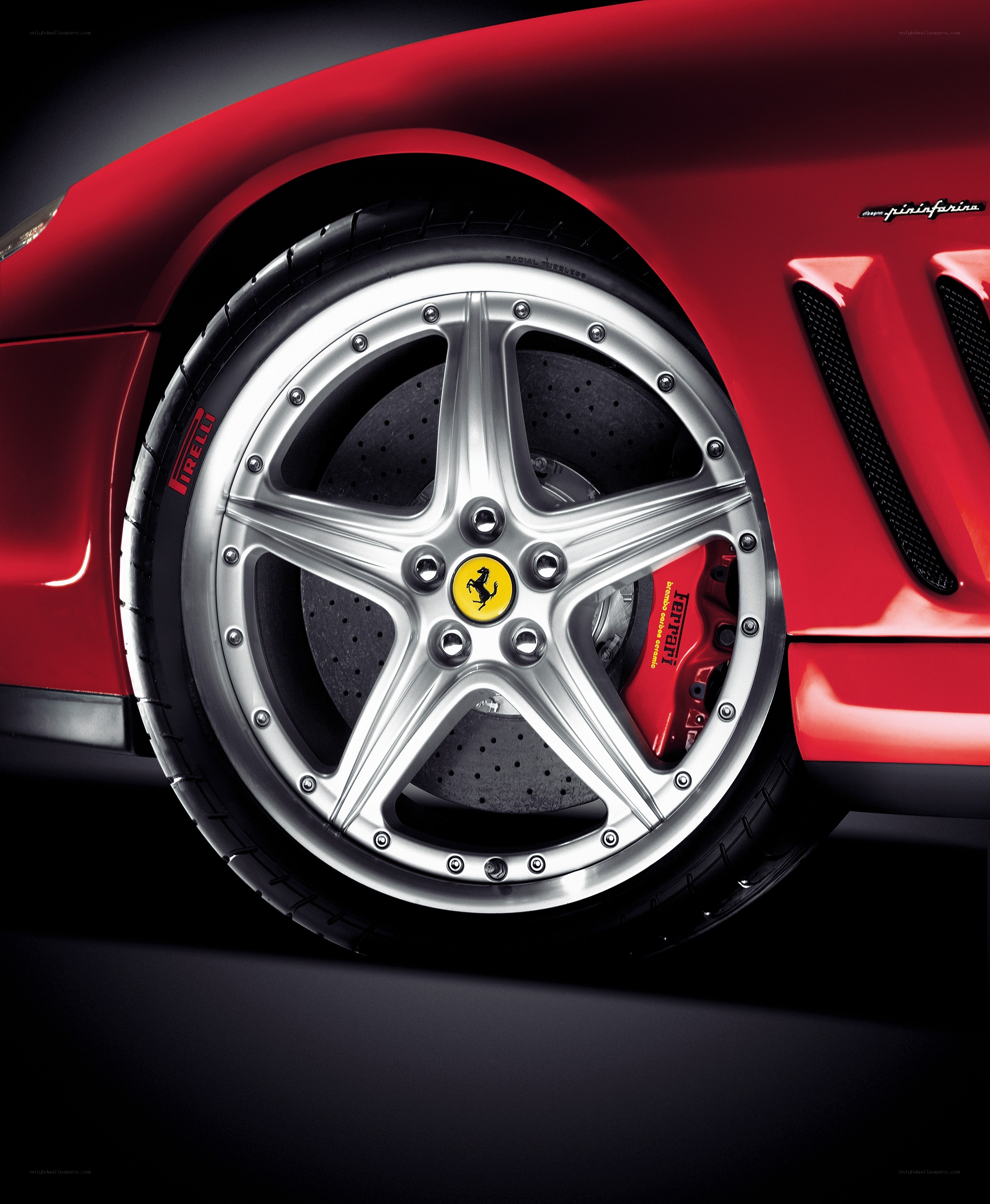 Ferrari wheel detail