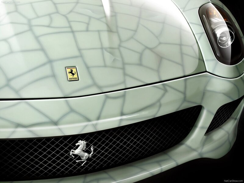 Ferrari with cracked paint