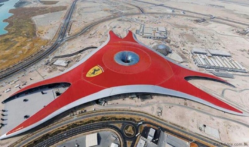 Ferrari World Abu Dhabi — Red, Modern