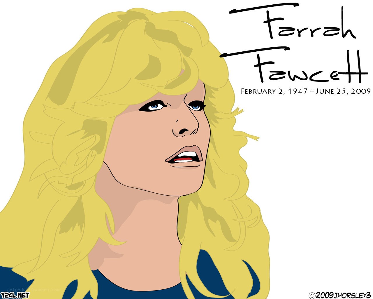 Ferrell Fawcett portrait