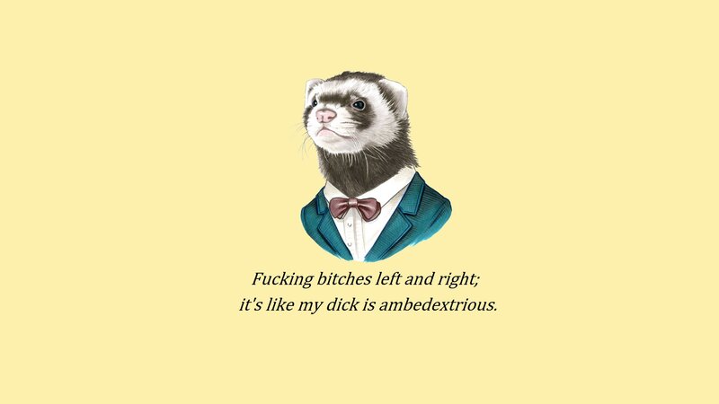 Ferret in Suit