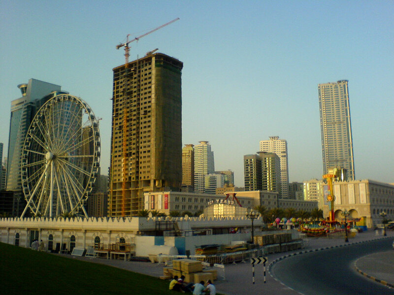 Ferris Wheel and Skyscrapers