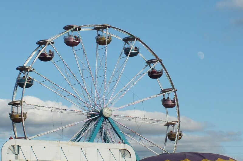 Ferris Wheel at Fair — Blue