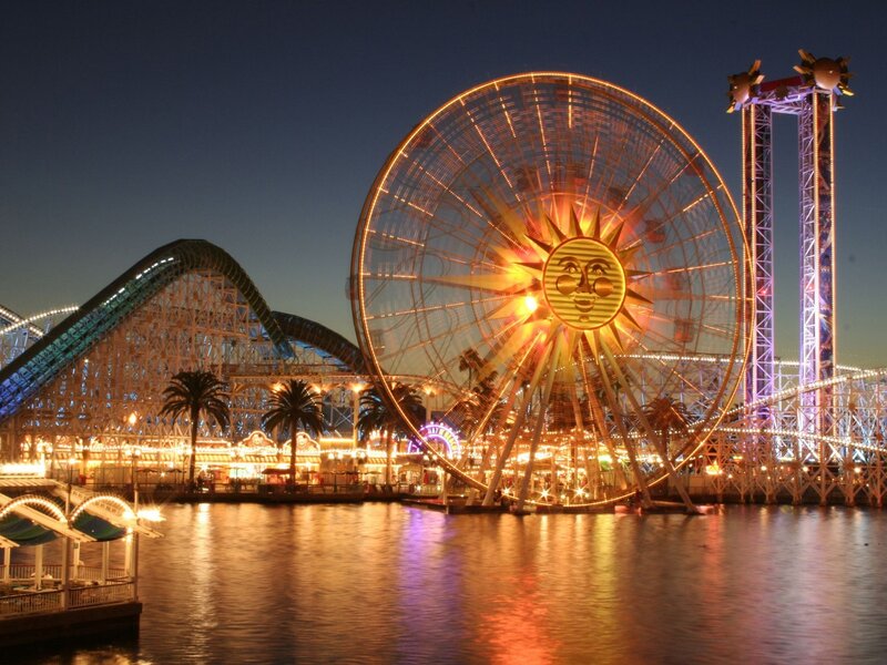 Ferris wheel at night