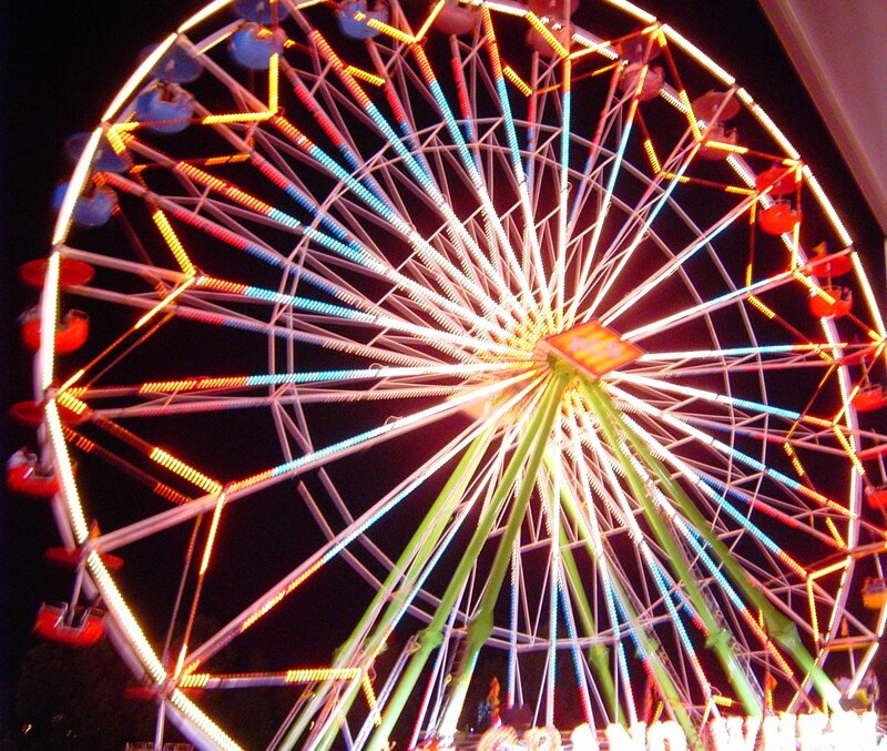 Ferris wheel at night