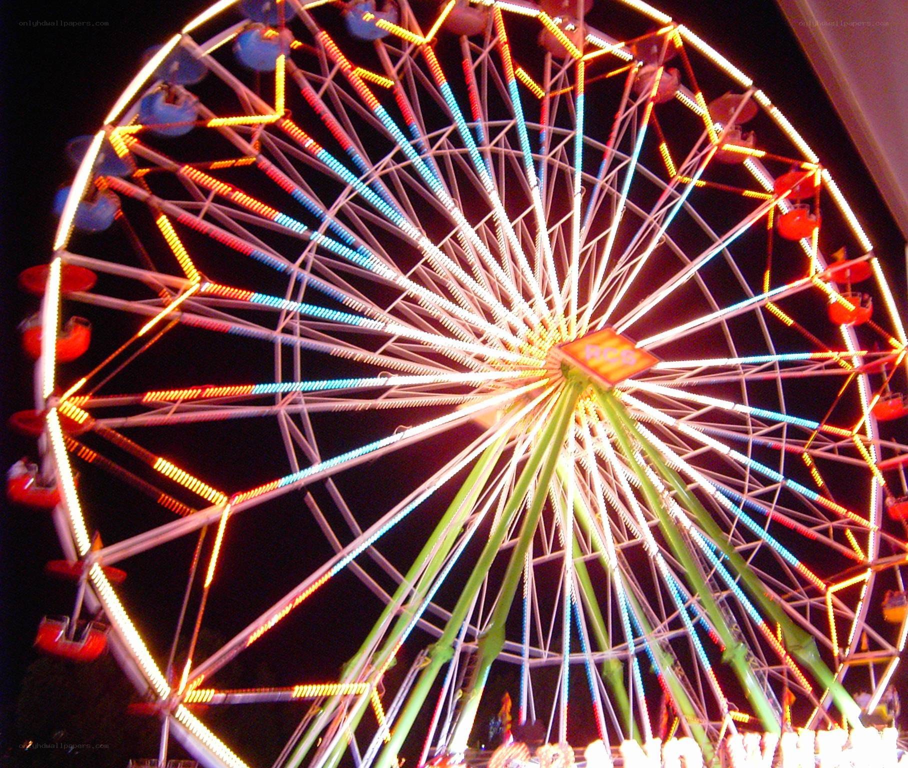 Ferris wheel at night
