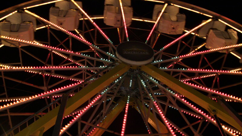 Ferris wheel at night