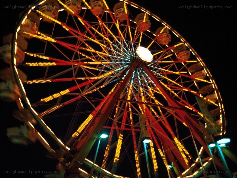 Ferris wheel at night