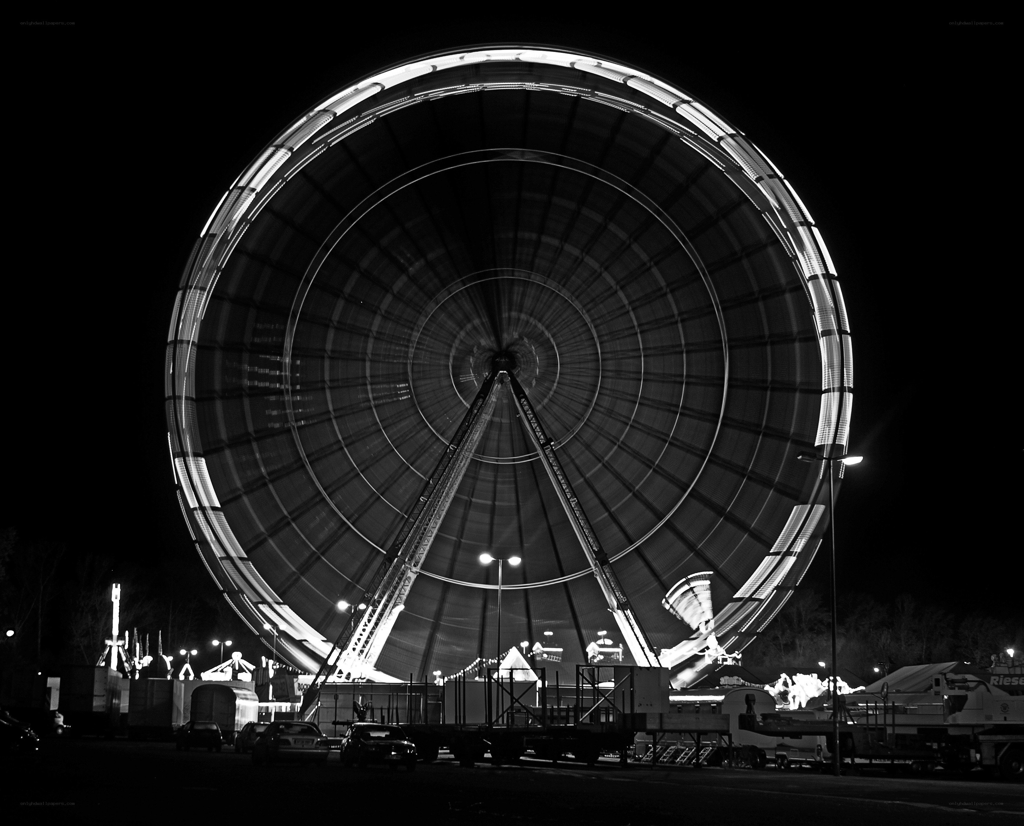 Ferris wheel at night