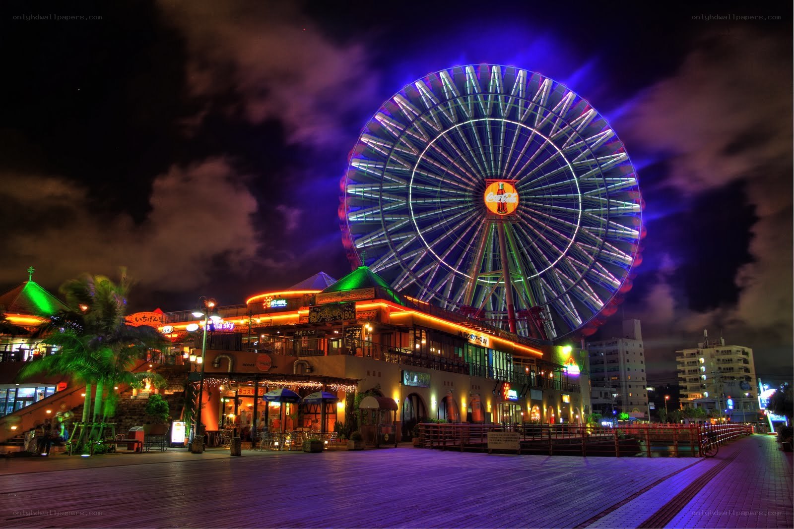 Ferris wheel at night