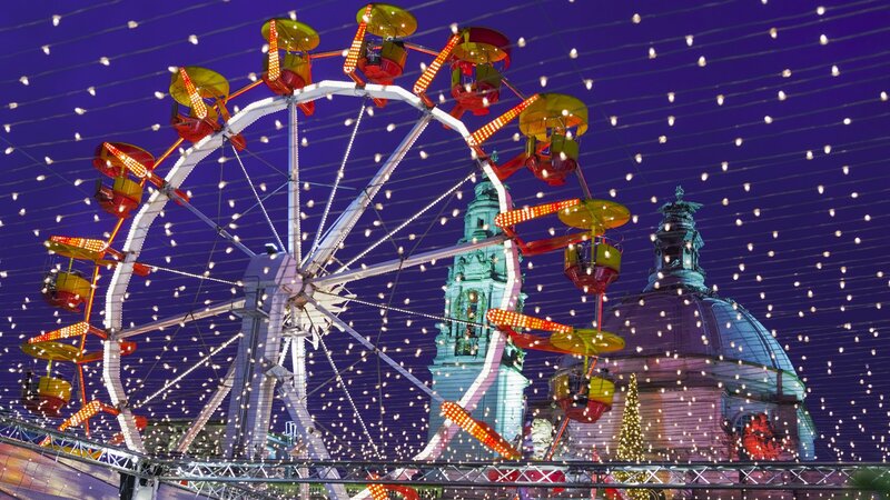 Ferris wheel at night festival