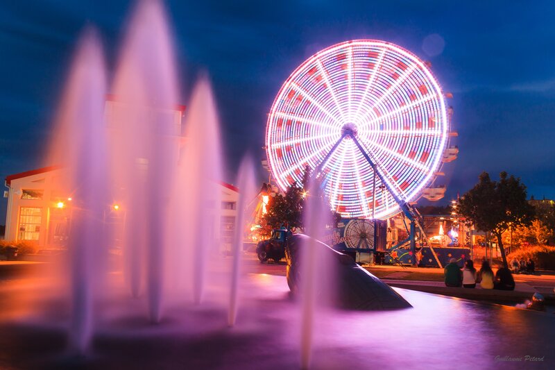 Ferris Wheel at Night — Purple, Nocturnal
