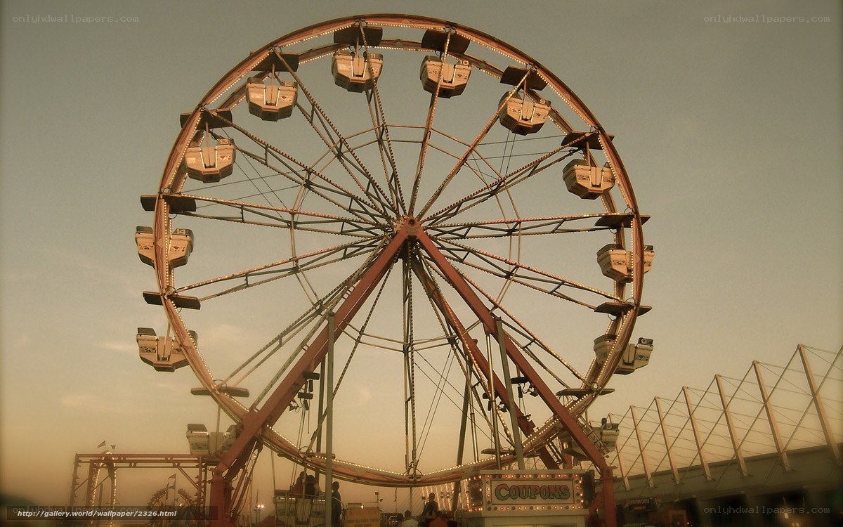 Ferris wheel at sunset