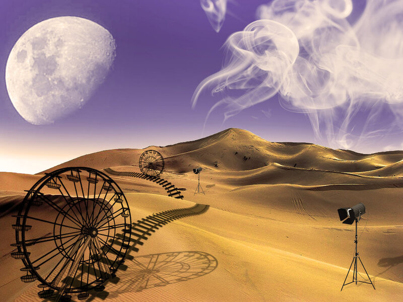 Ferris Wheel in Desert
