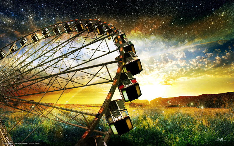 Ferris Wheel in Field