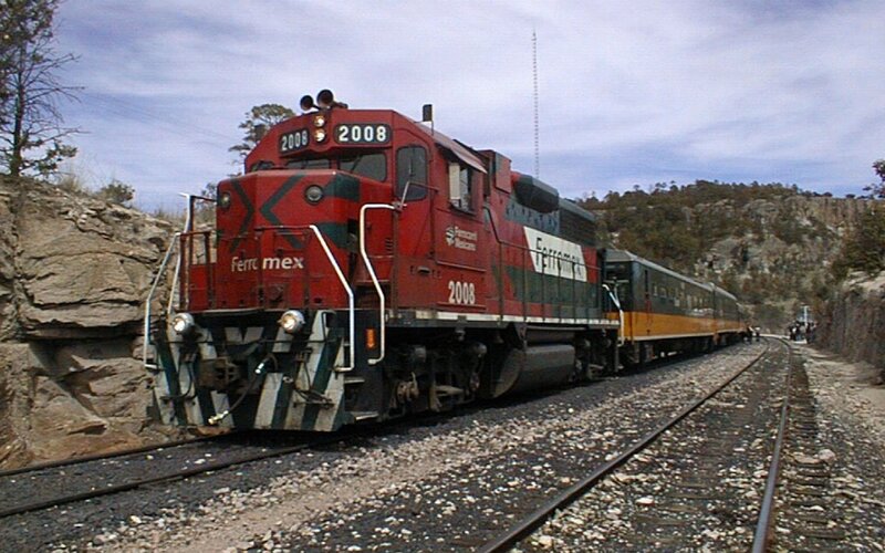 Ferromex train in canyon