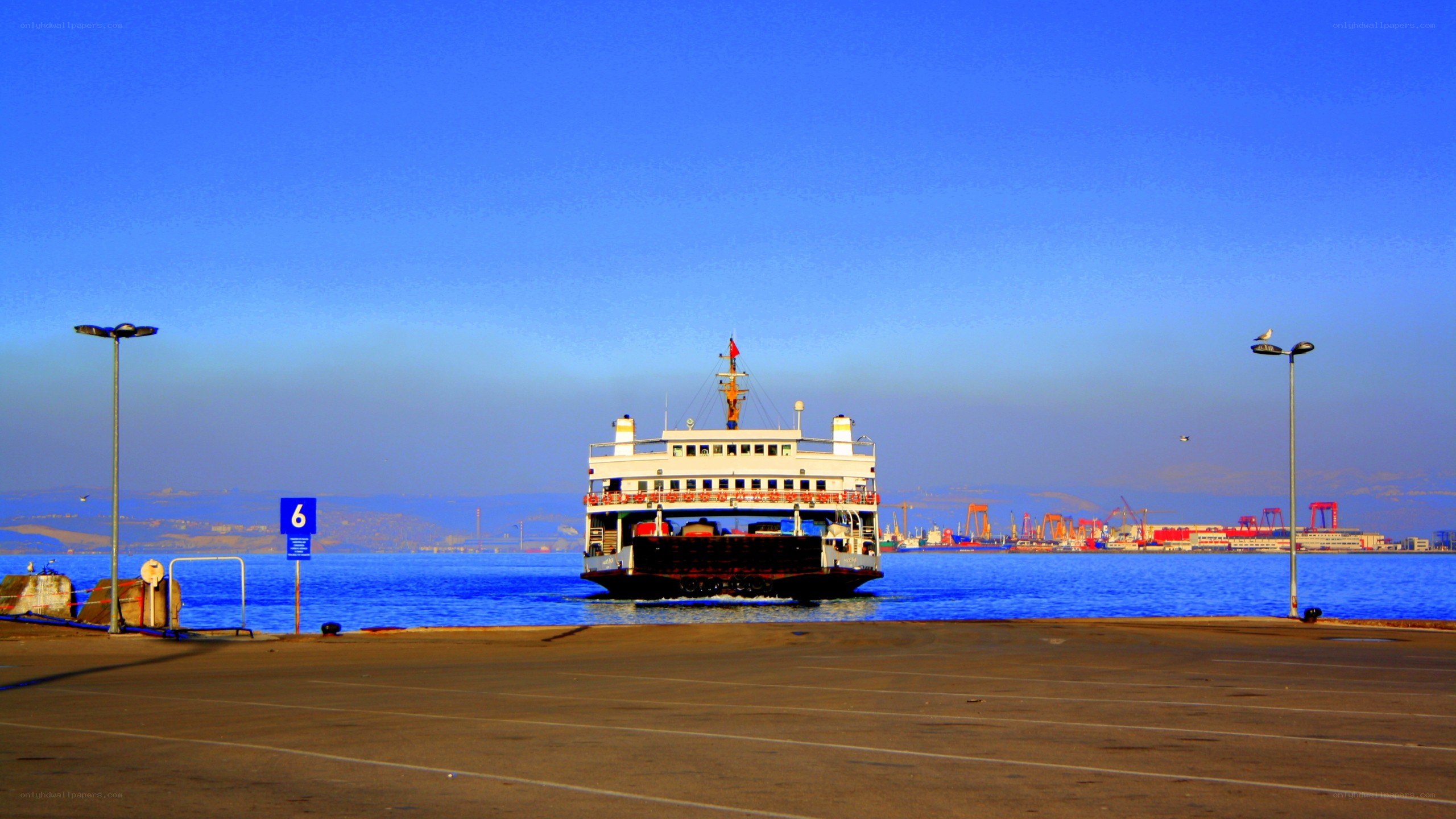 Ferry at a port