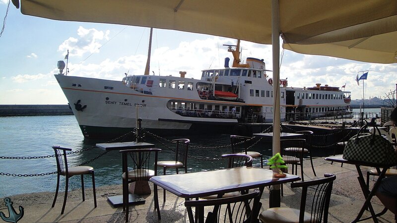 Ferry at a Waterfront