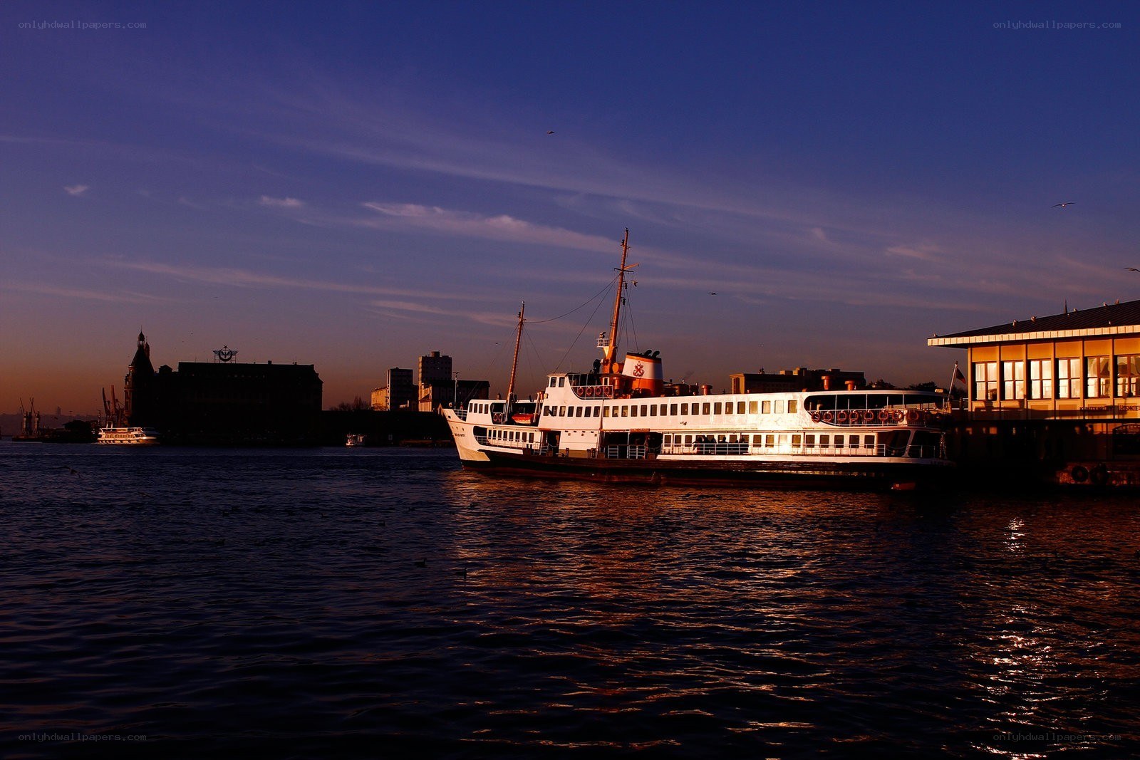 Ferry at Dusk in Istanbul