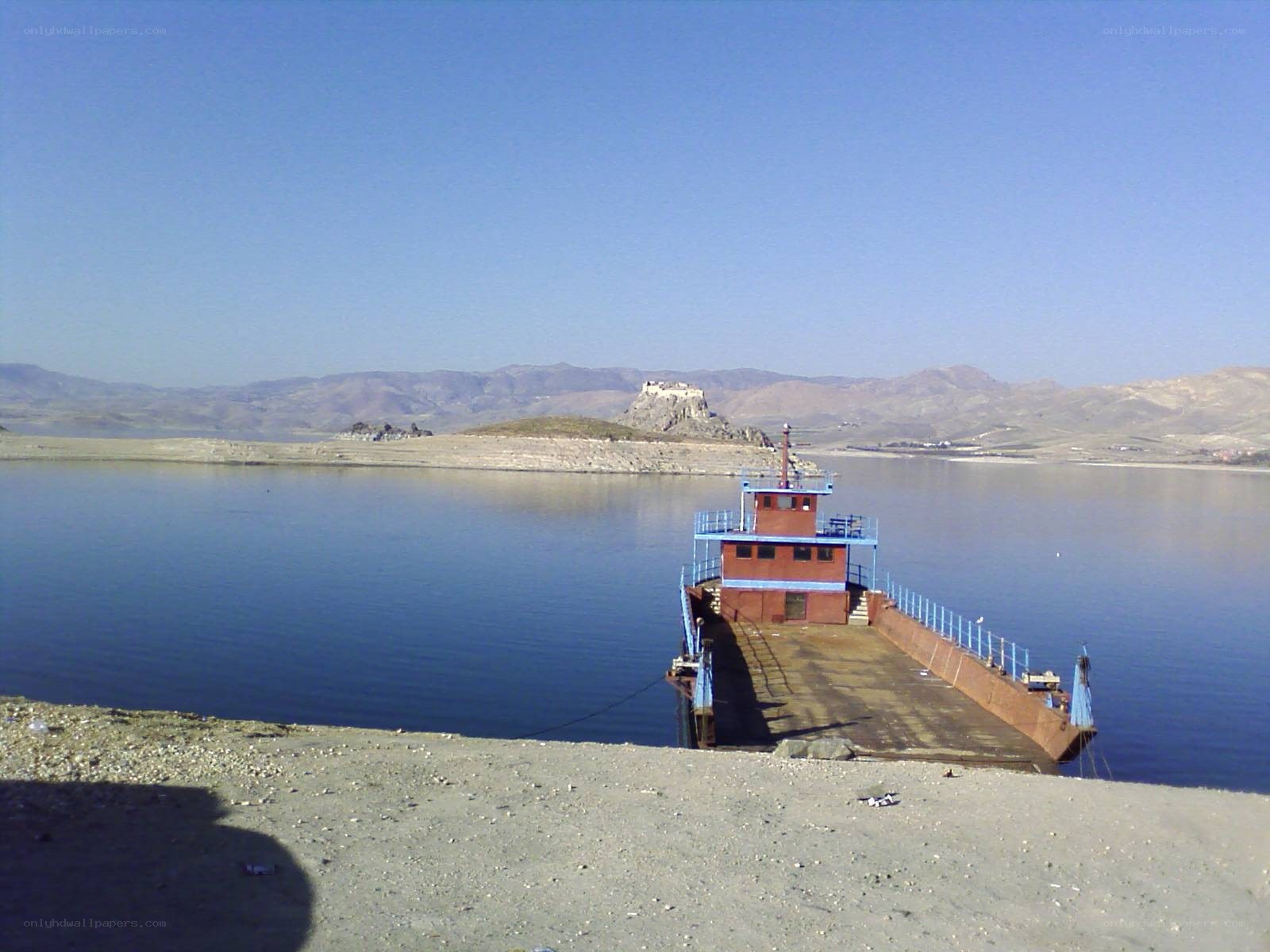 Ferry boat at a lake