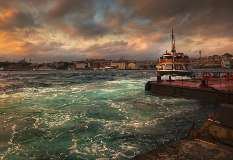 Ferry Boat at Harbor