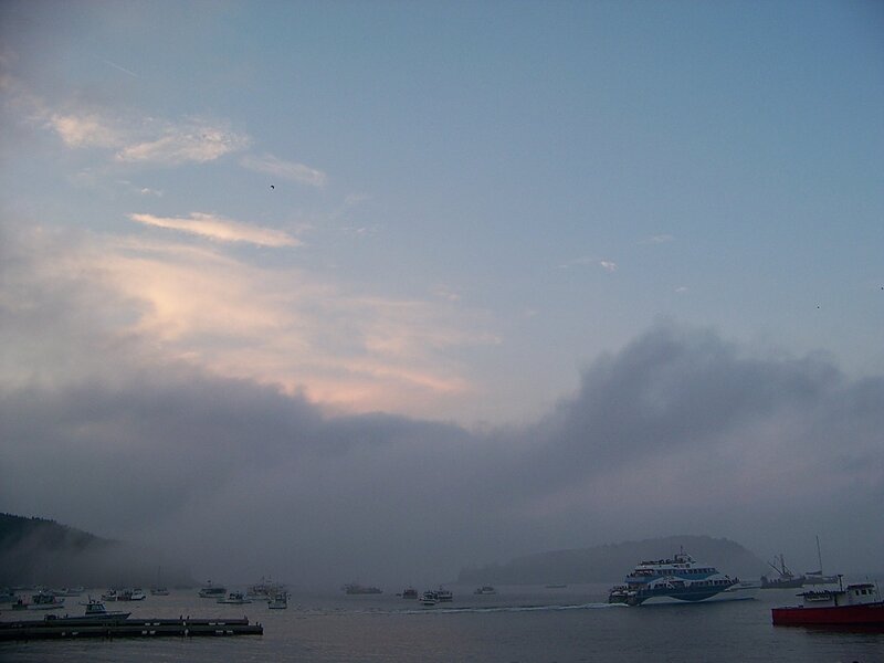 Ferry Boat in Harbor