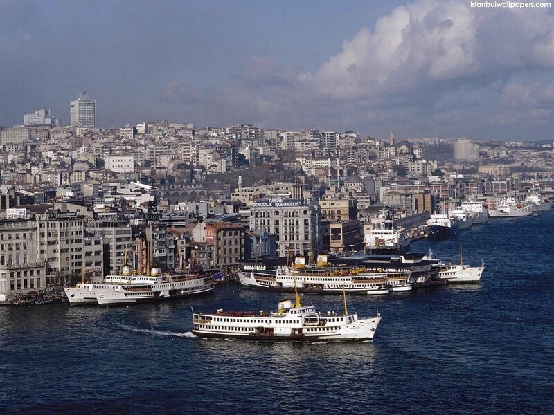Ferry Boats in Harbor