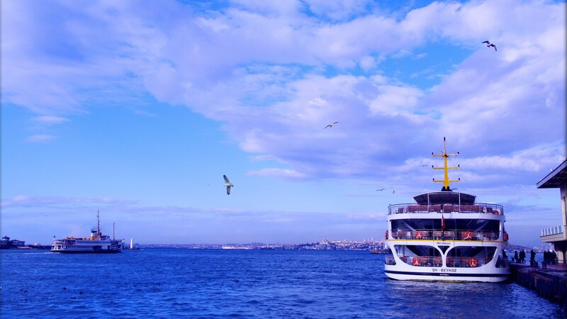 Ferry Boats on Water