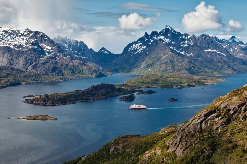 Ferry in Fjord