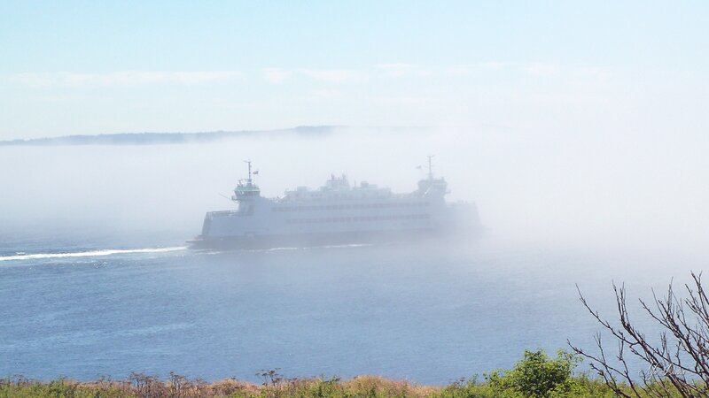 Ferry in Fog