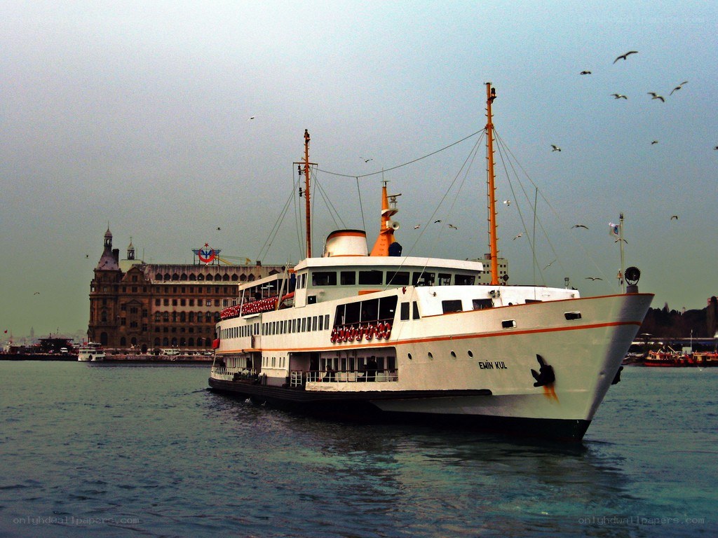 Ferry in Istanbul harbor