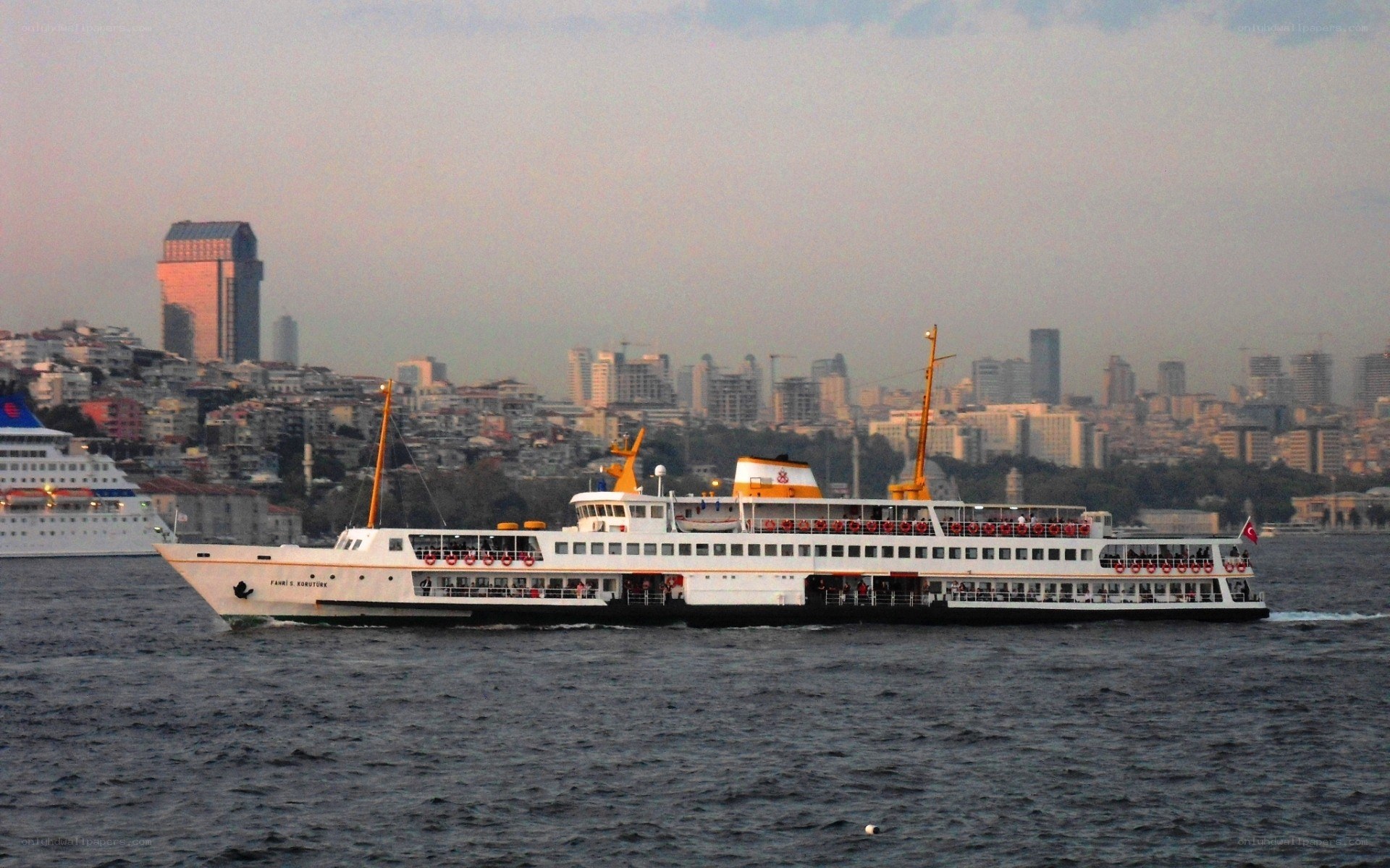 Ferry in Istanbul harbor