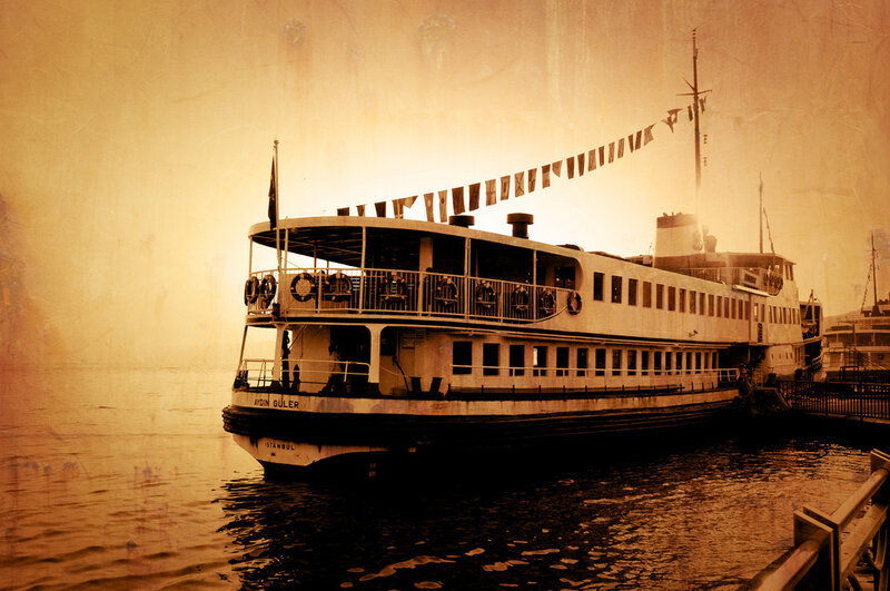 Ferry in Istanbul harbor