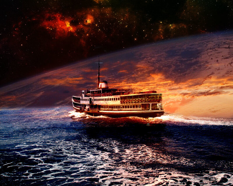 Ferry in space