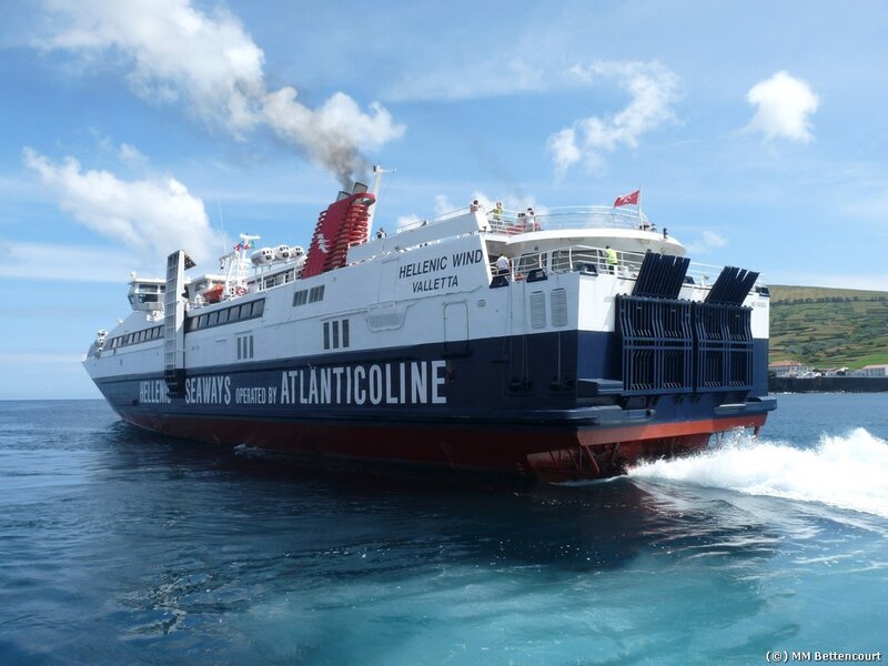 Ferry Ship at Sea