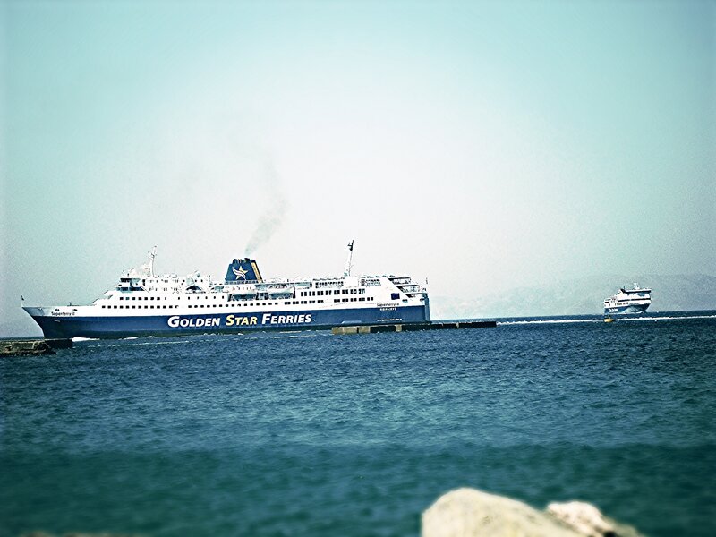 Ferry Ships in Sea