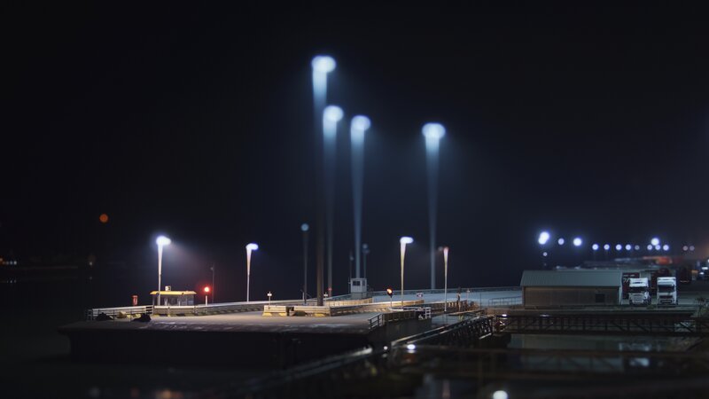 Ferry Terminal at Night