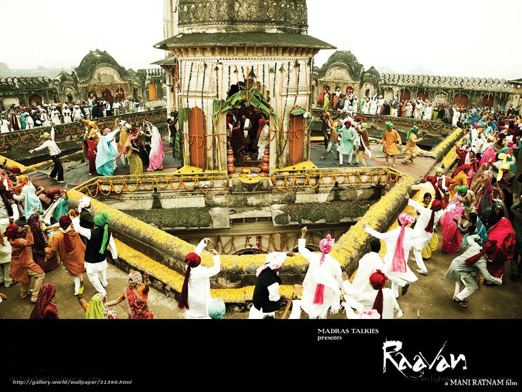 Festival at a temple courtyard