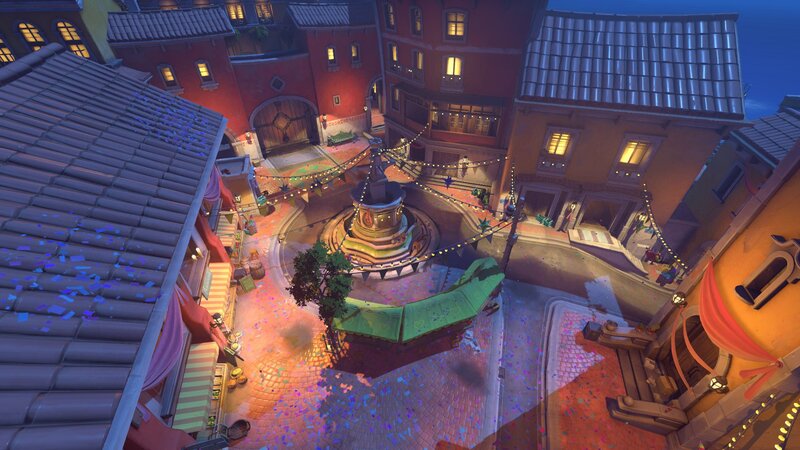 Festival Courtyard at Night