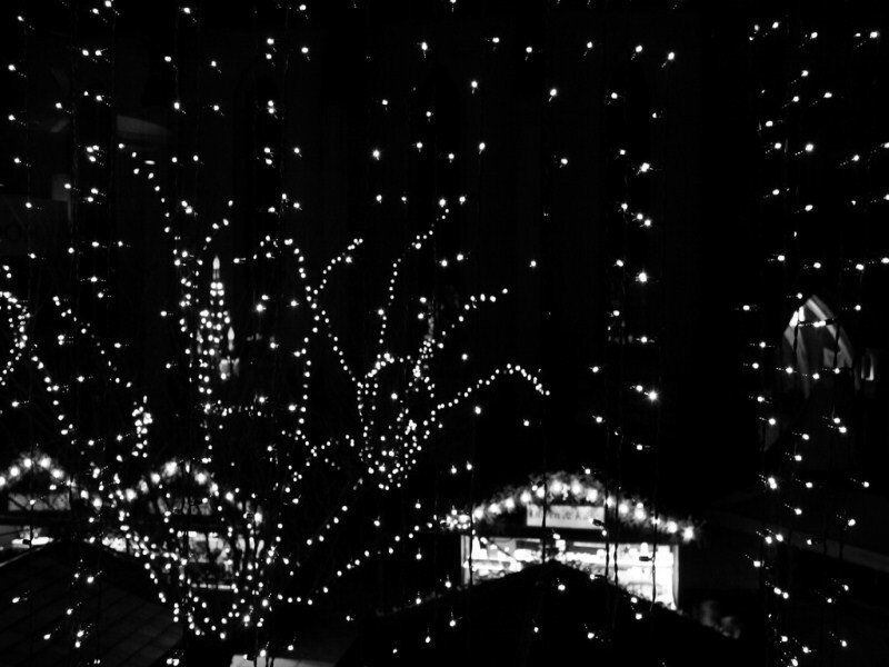 festival lights at night