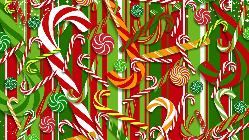 festive candy cane pattern