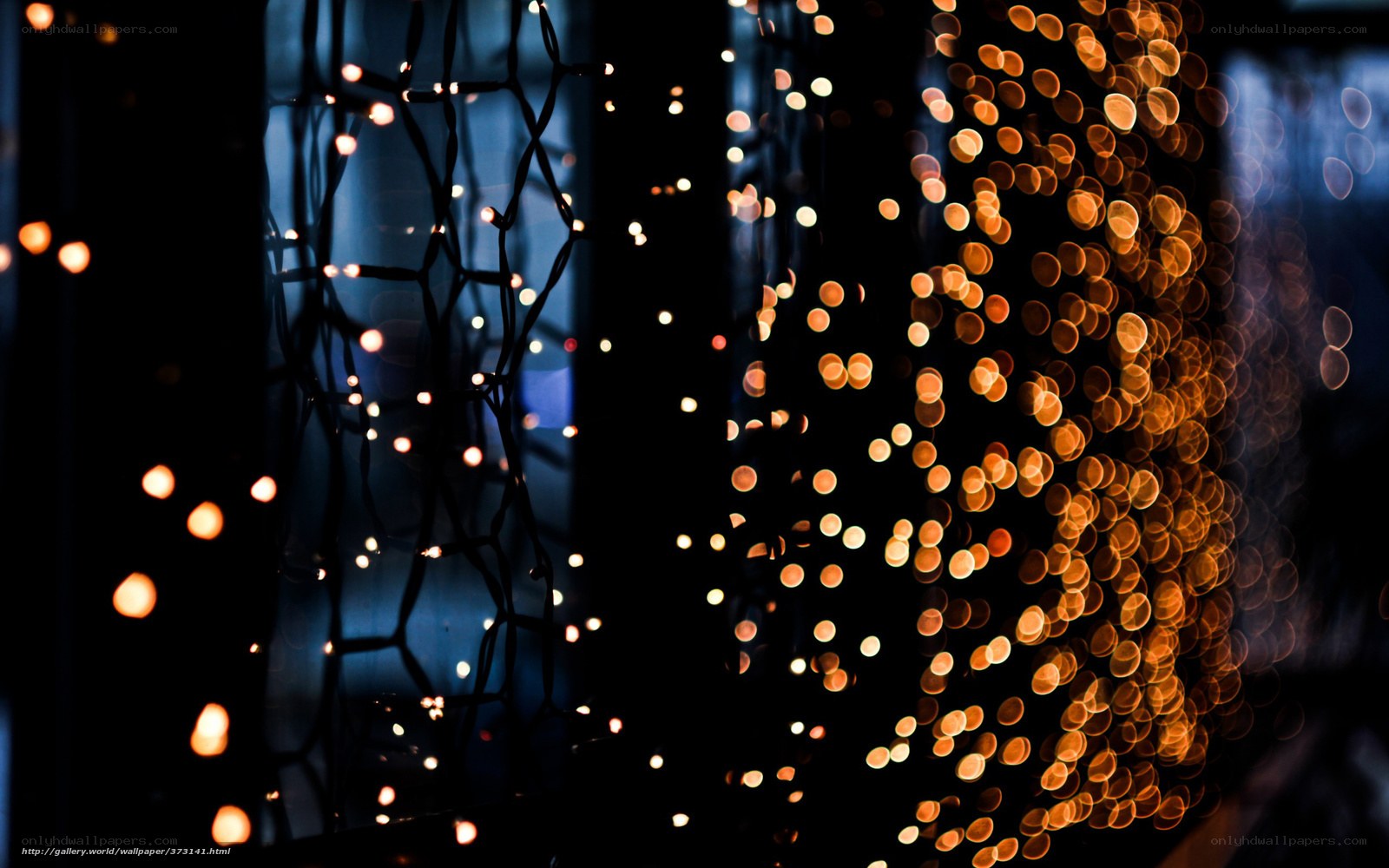 Festive lights in bokeh