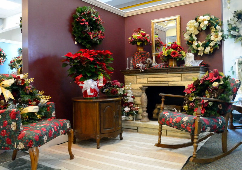 Festive Living Room Display