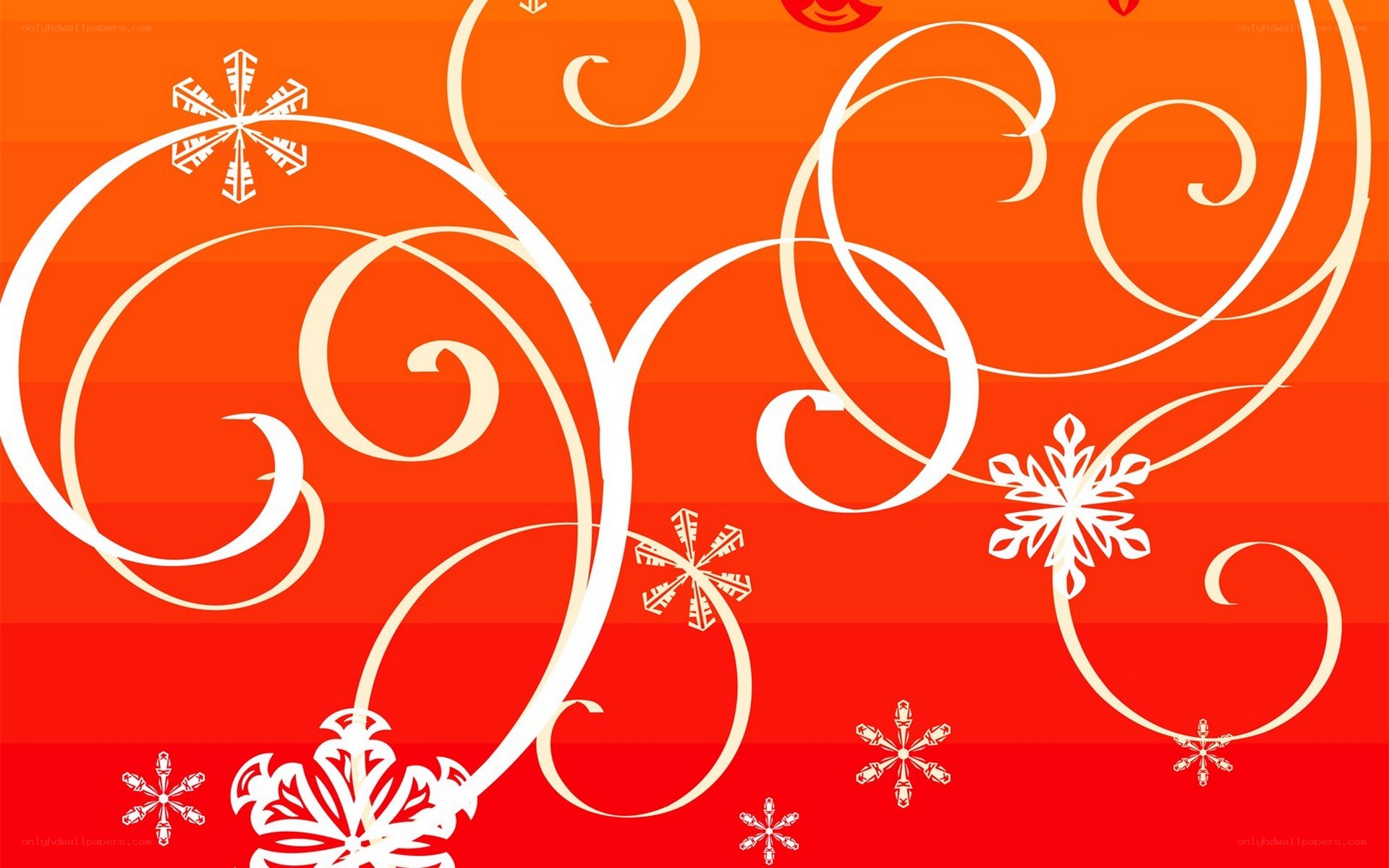festive red and white swirls