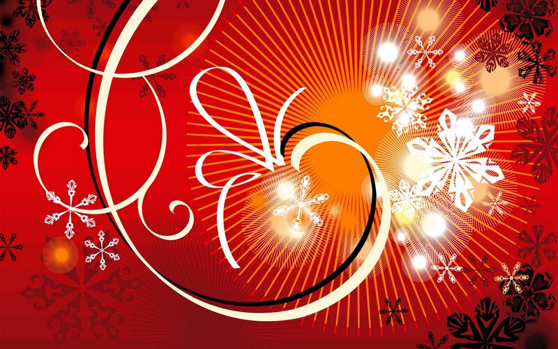 festive red holiday design