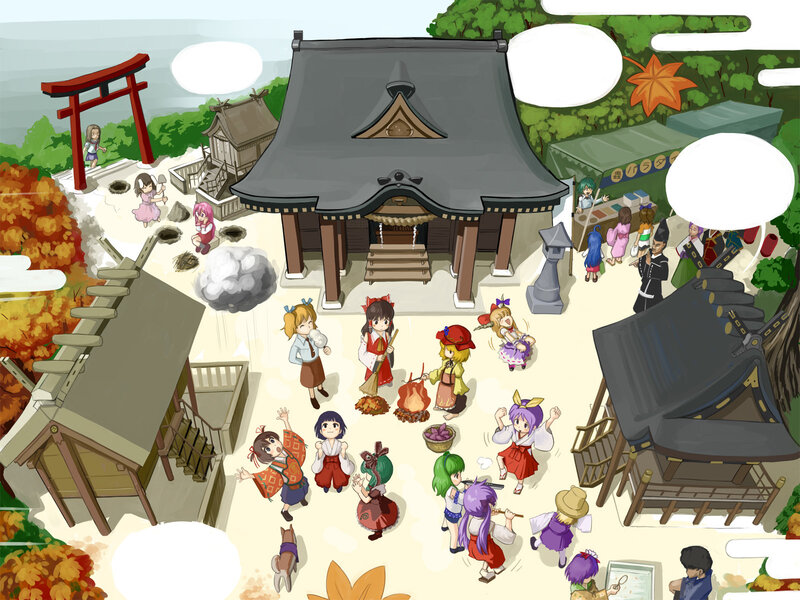Festive shrine gathering