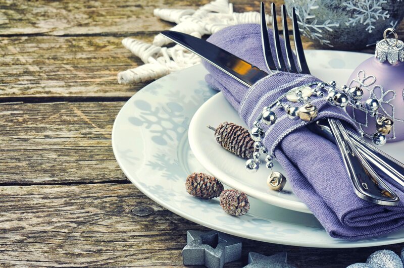 Festive Table Setting — Purple