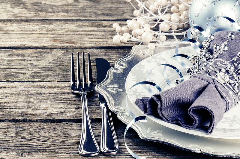 Festive Table Setting — Silver