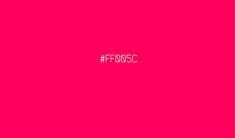 #FF005C color screen